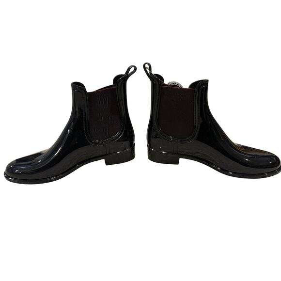 Black Chelsea Rain Boots - EU 39 US 8 - New In Box - Picture 3 of 5